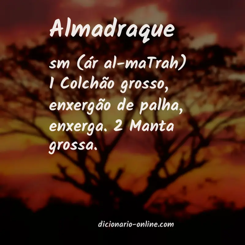 Significado de almadraque