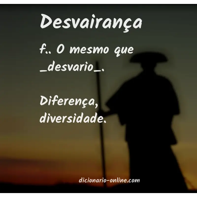 Significado de desvairança