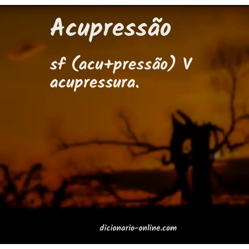 Significado de acupressão