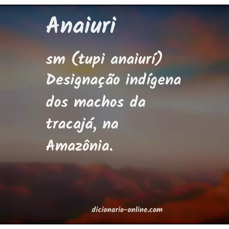 Significado de anaiuri