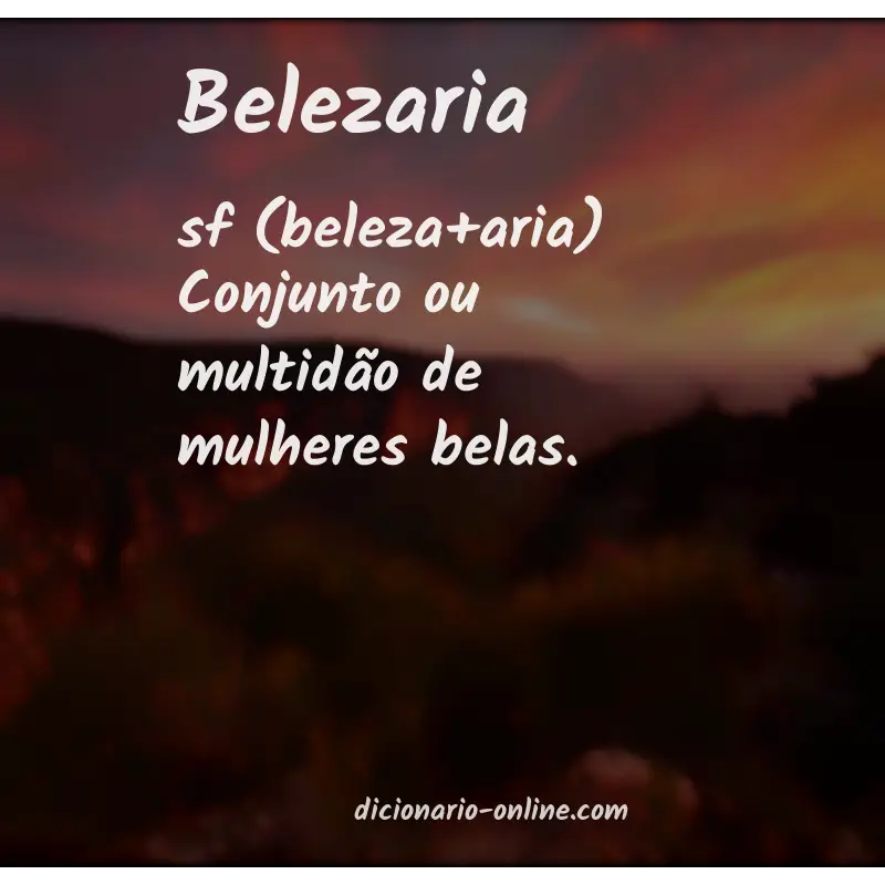 Significado de belezaria