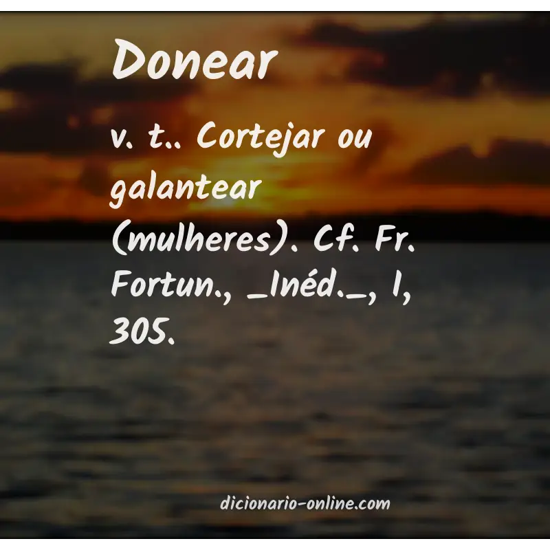 Significado de donear