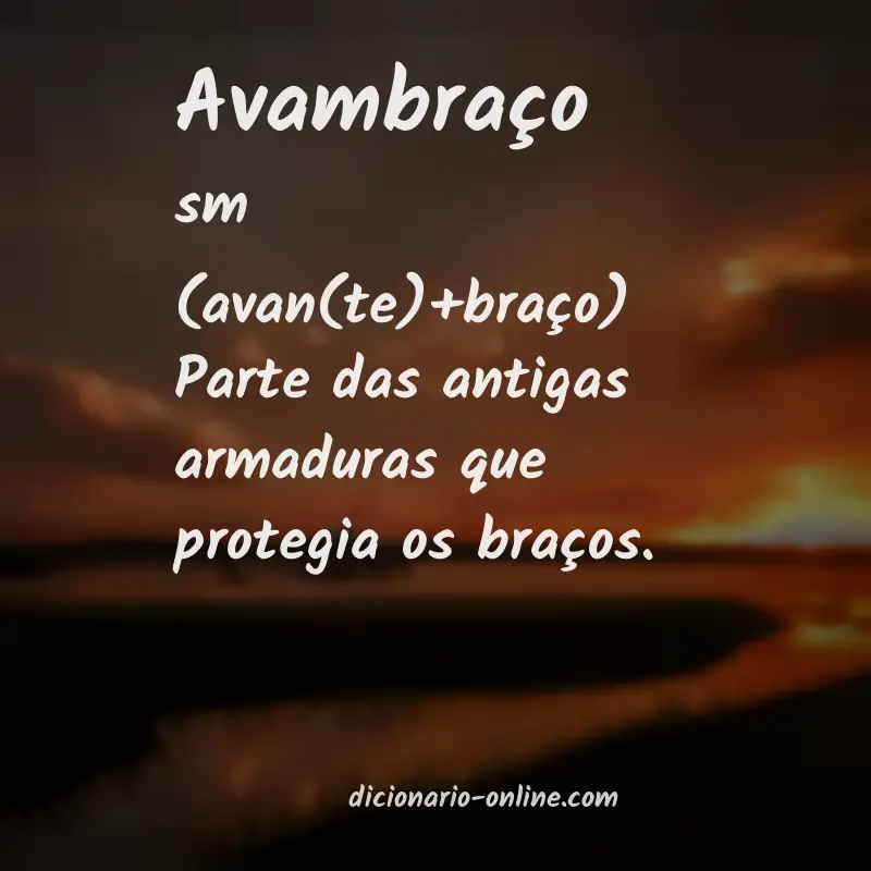 Significado de avambraço