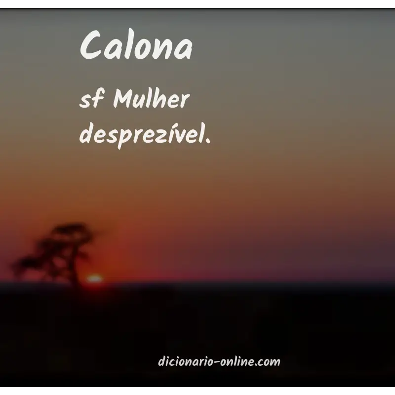 Significado de calona
