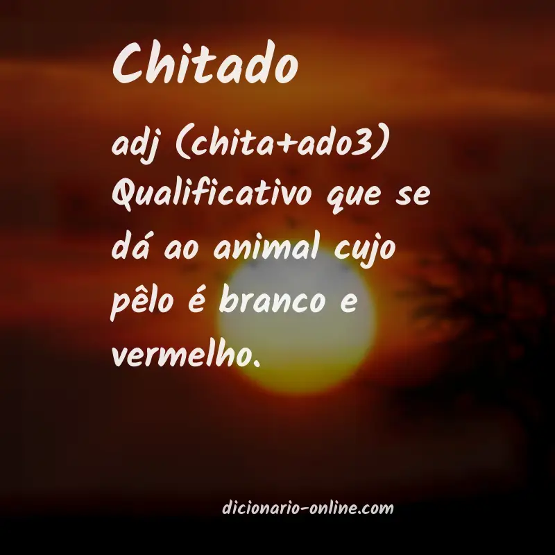 Significado de chitado