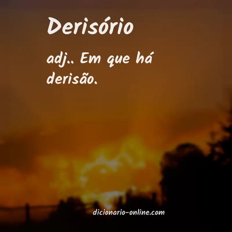 Significado de derisório