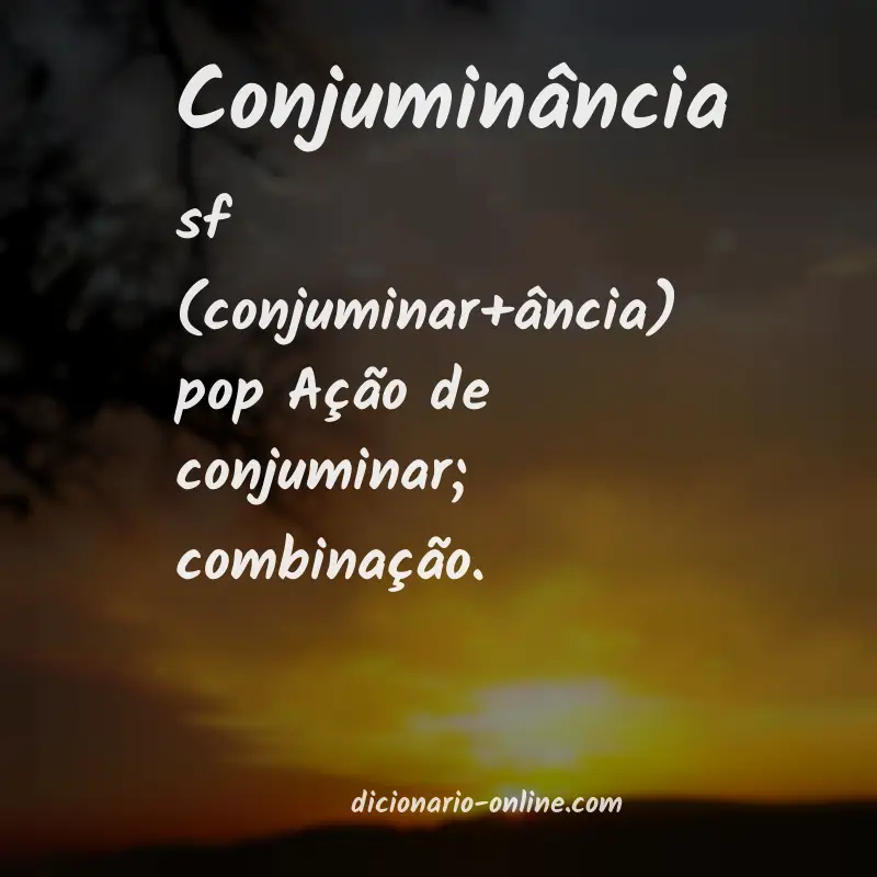 Significado de conjuminância
