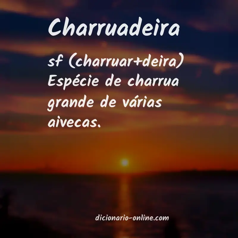 Significado de charruadeira