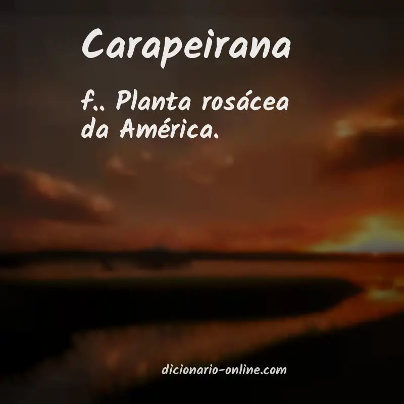 Significado de carapeirana