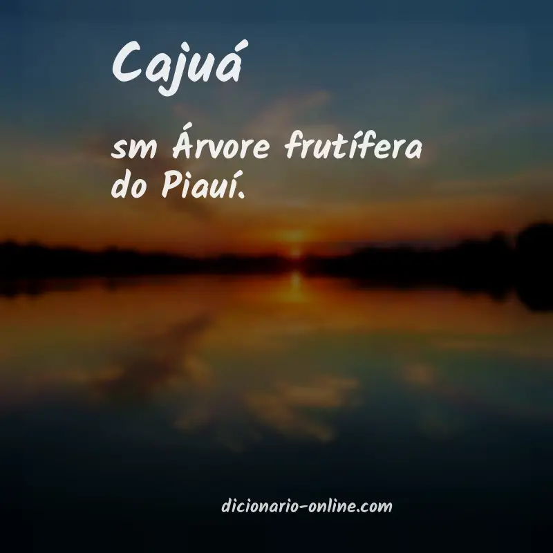 Significado de cajuá