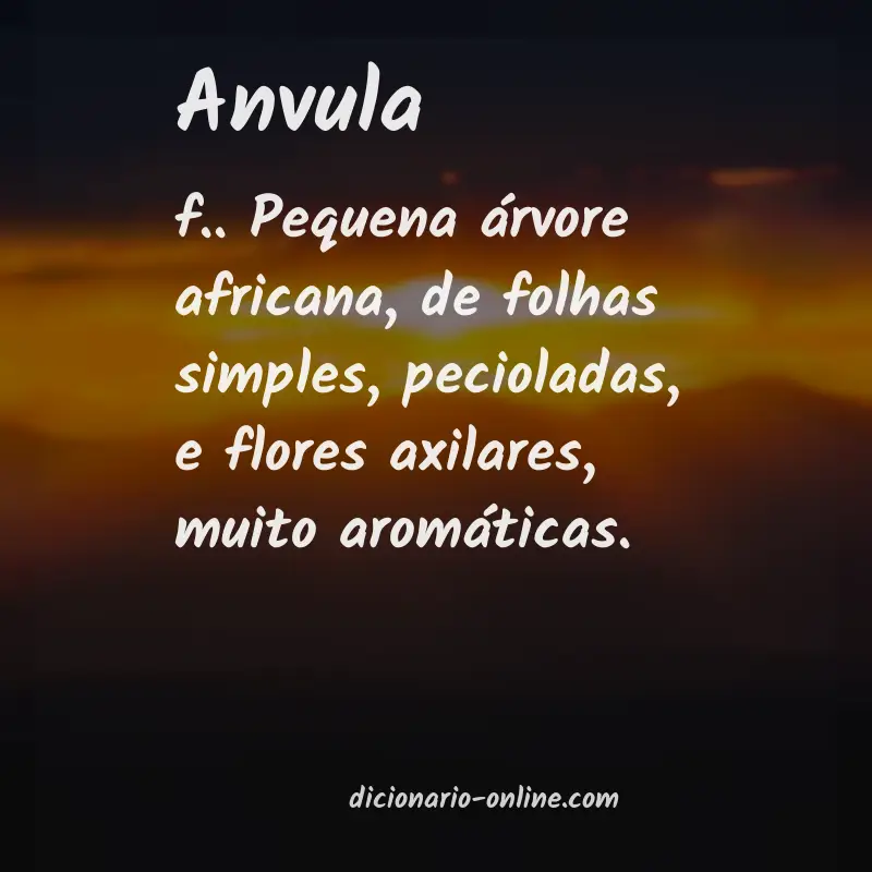 Significado de anvula