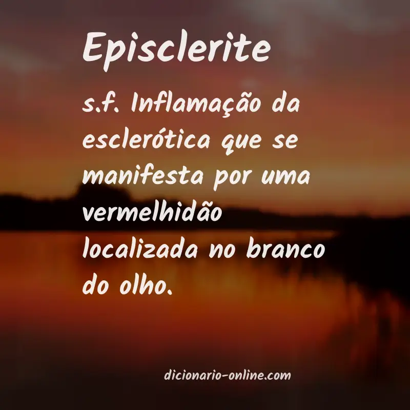 Significado de episclerite
