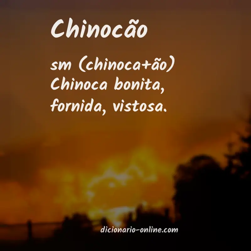 Significado de chinocão