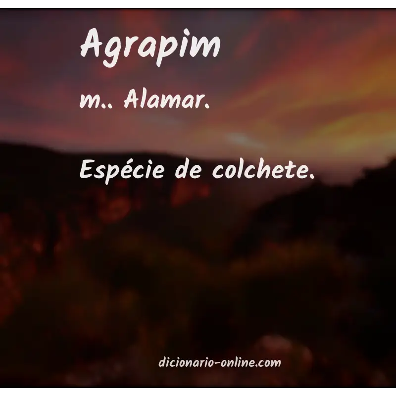 Significado de agrapim