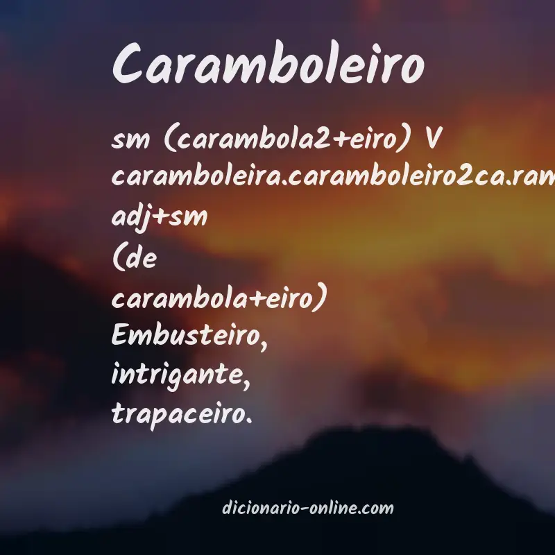 Significado de caramboleiro