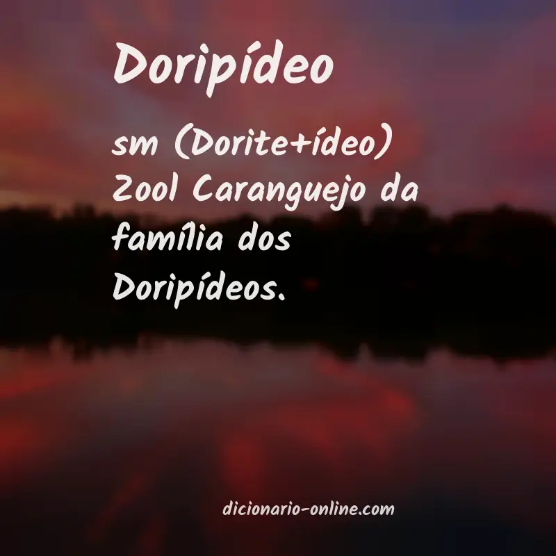 Significado de doripídeo