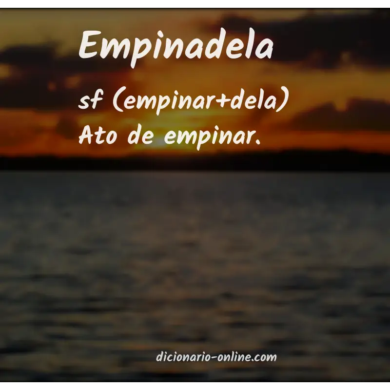 Significado de empinadela
