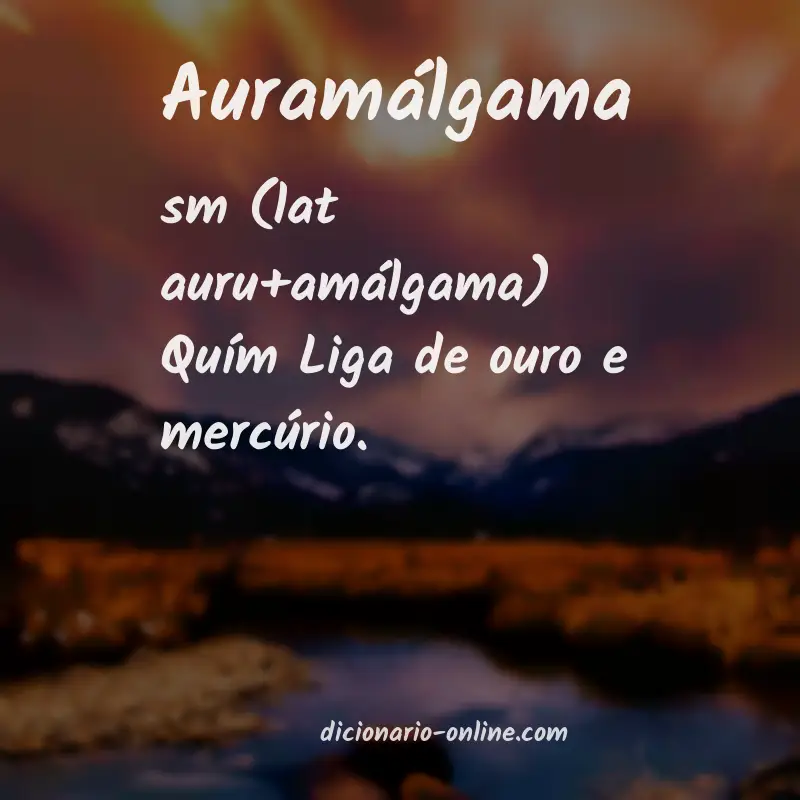 Significado de auramálgama