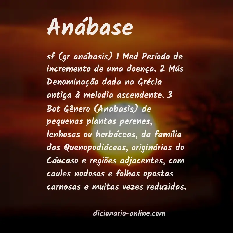 Significado de anábase