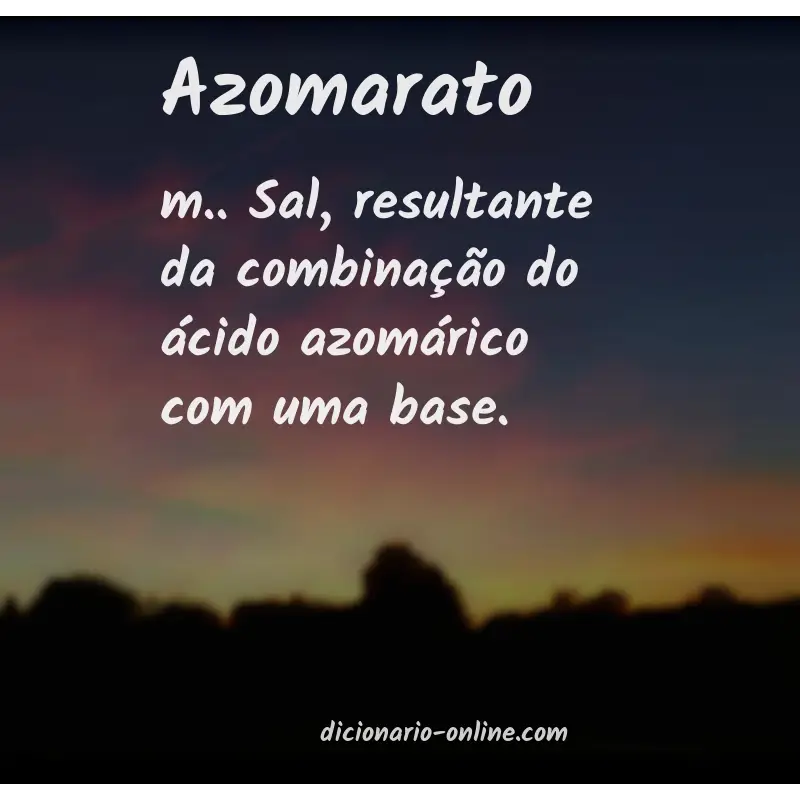 Significado de azomarato