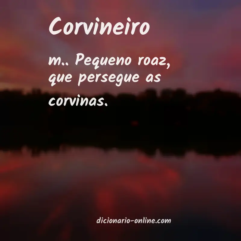 Significado de corvineiro