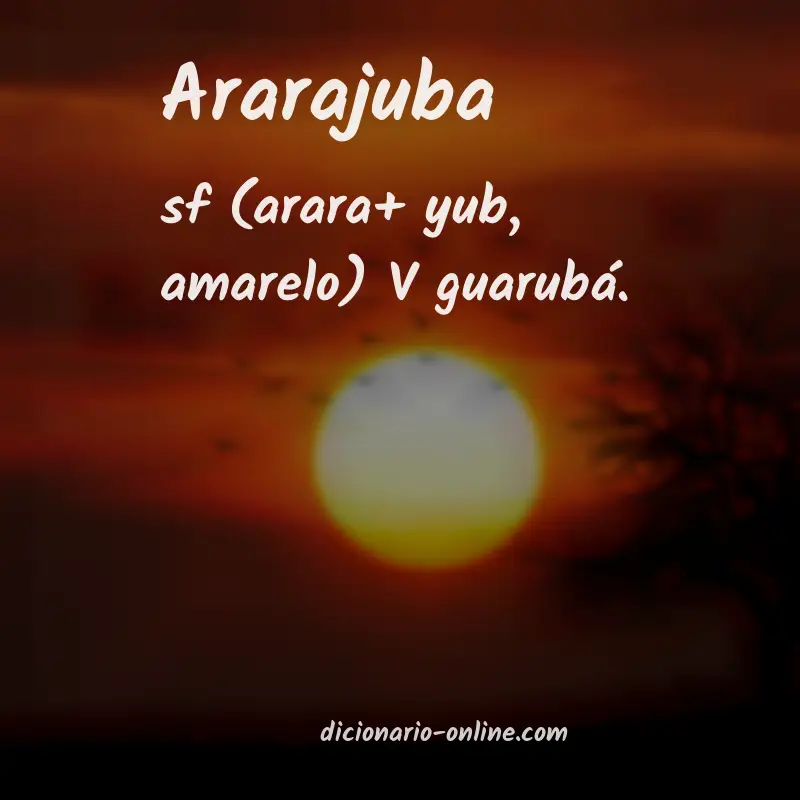 Significado de ararajuba