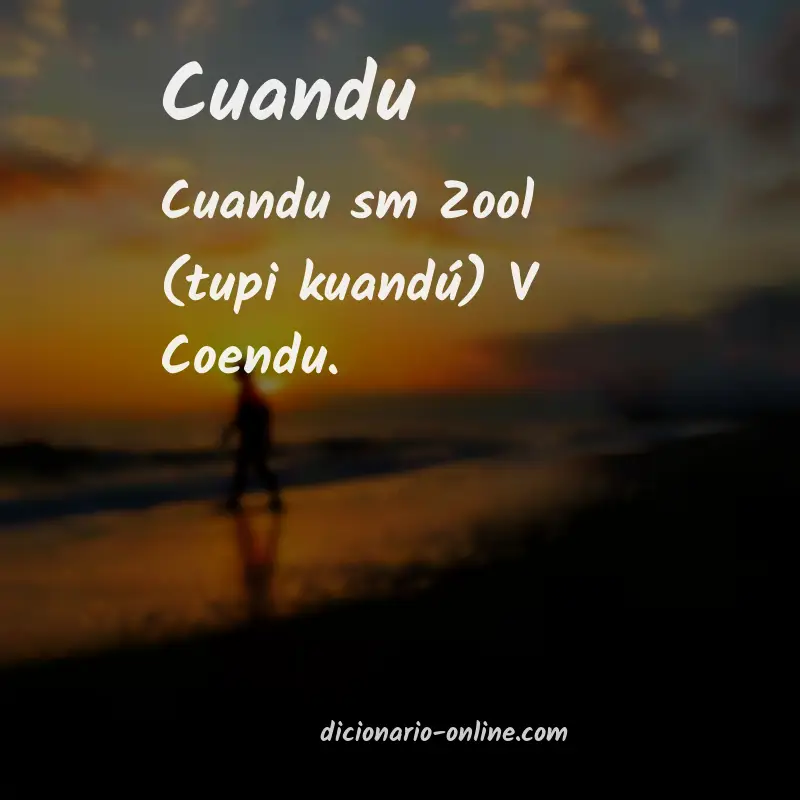 Significado de cuandu