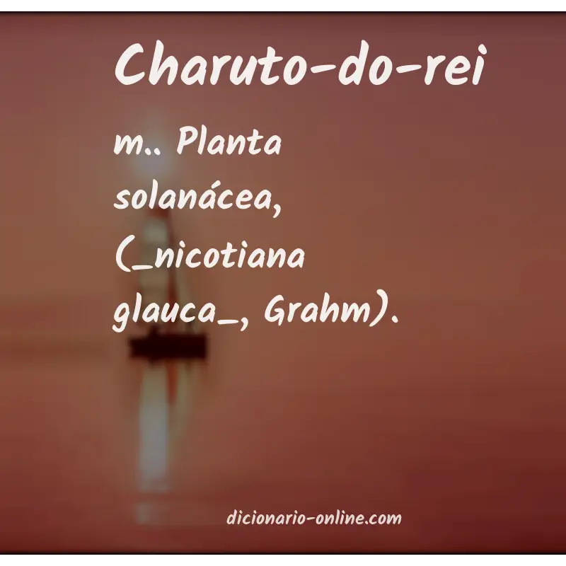 Significado de charuto-do-rei