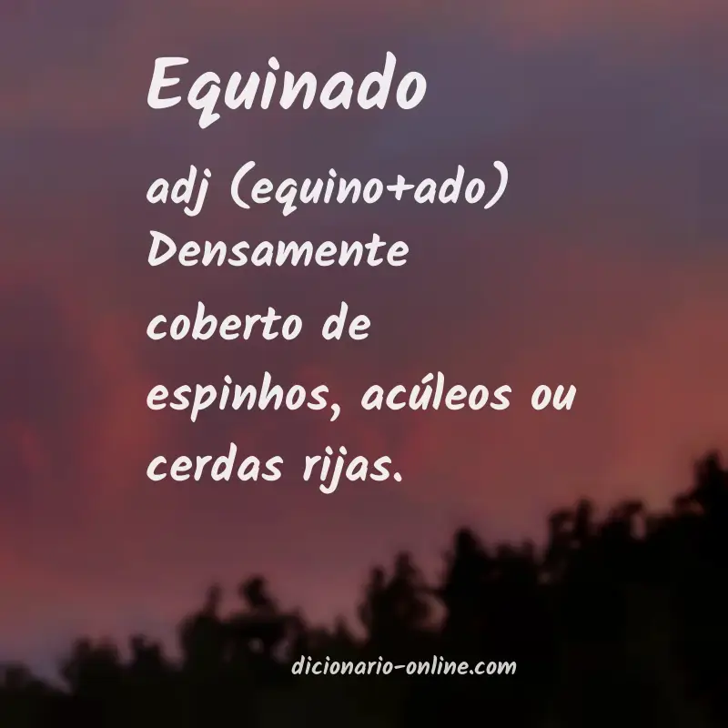 Significado de equinado