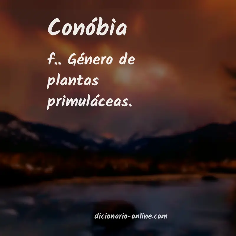 Significado de conóbia