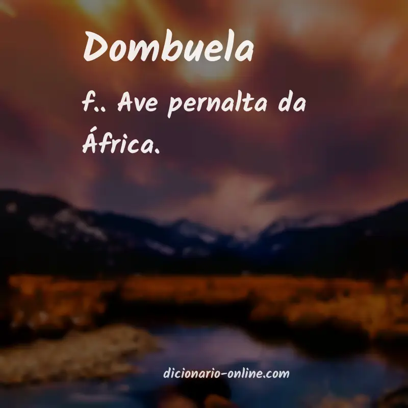 Significado de dombuela