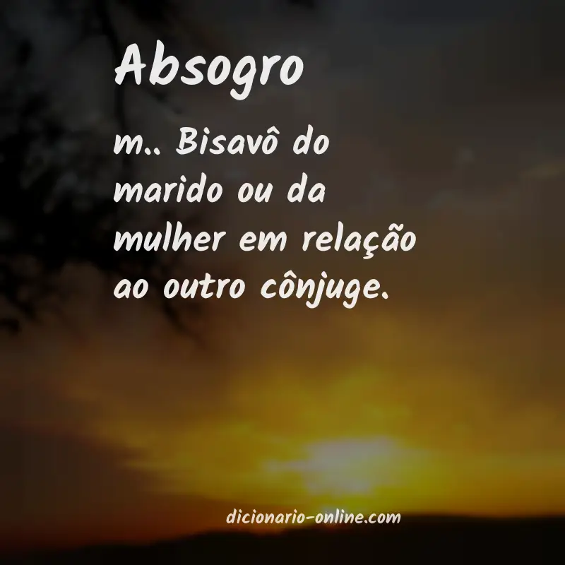 Significado de absogro
