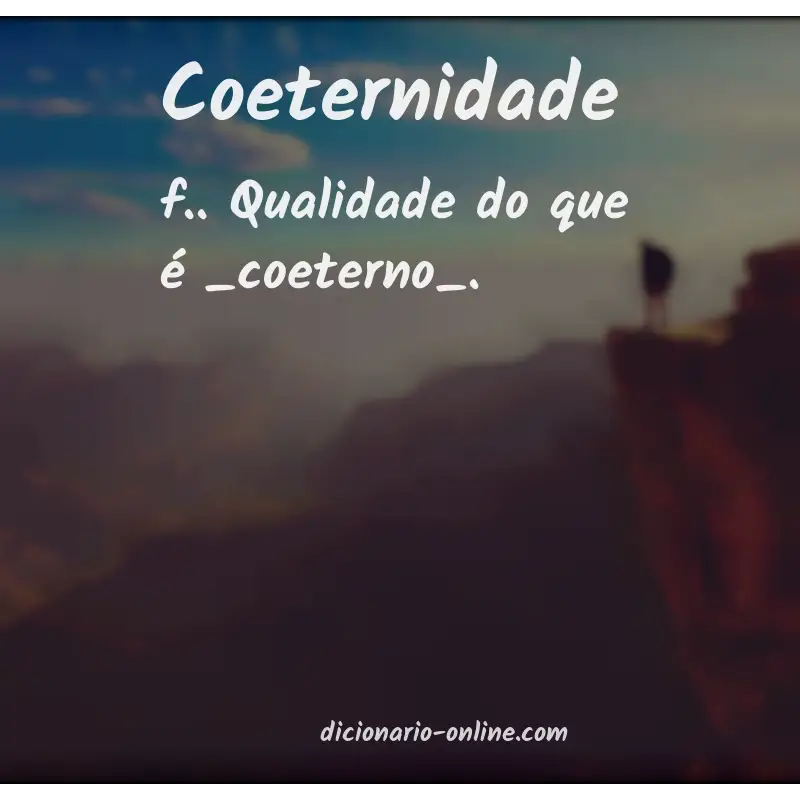 Significado de coeternidade