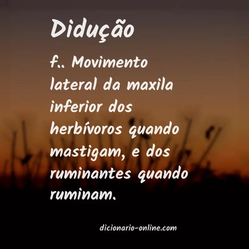 Significado de didução