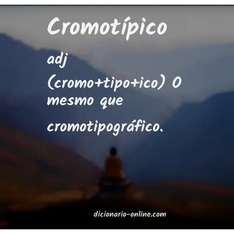 Significado de cromotípico