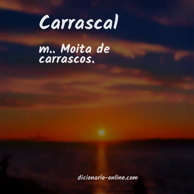 Significado de carrascal