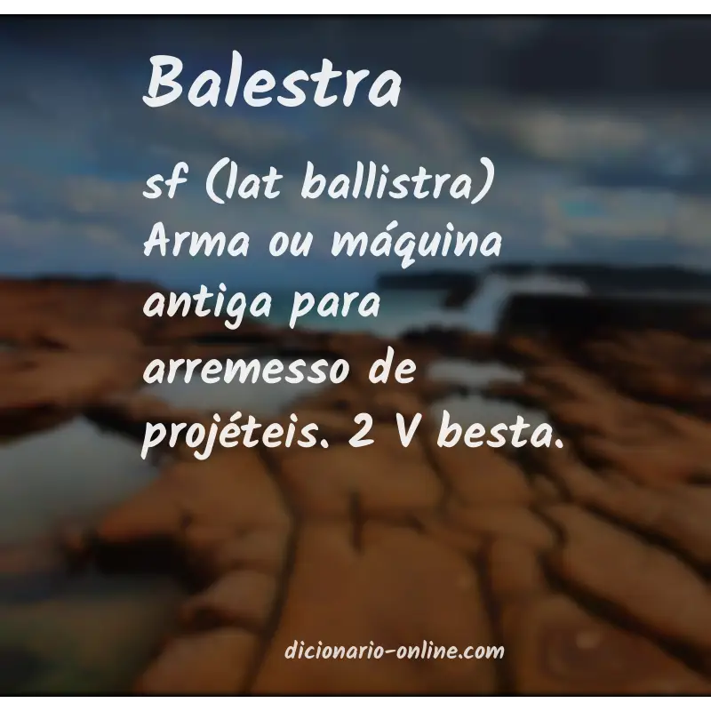 Significado de balestra