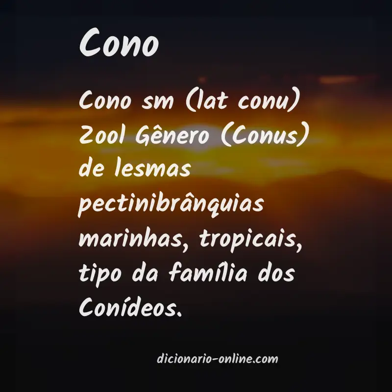 Significado de cono