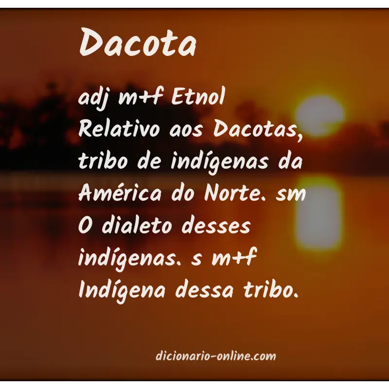 Significado de dacota