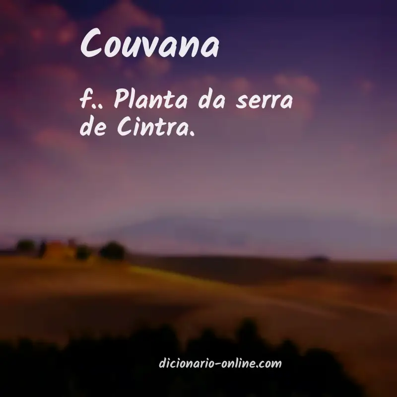 Significado de couvana