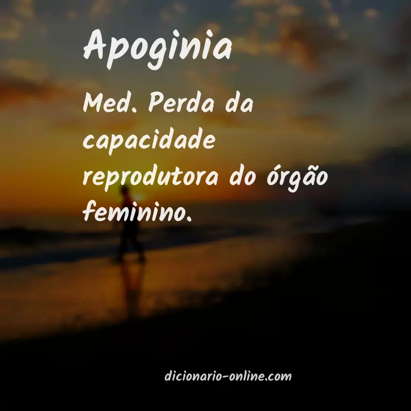 Significado de apoginia