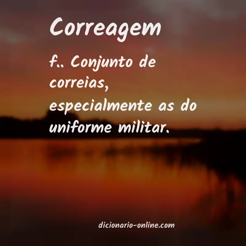 Significado de correagem