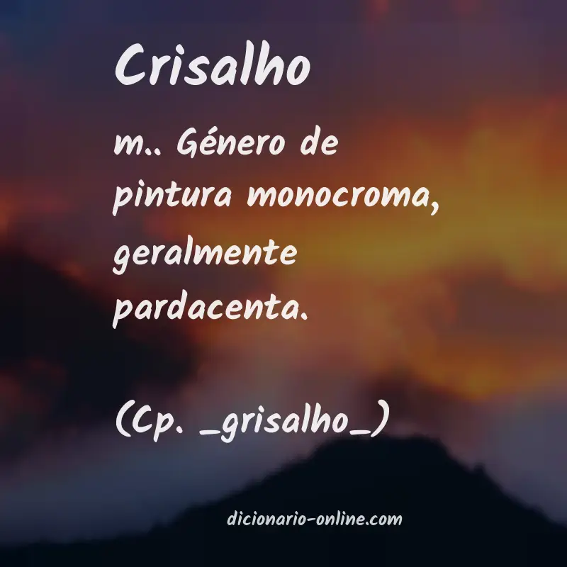 Significado de crisalho