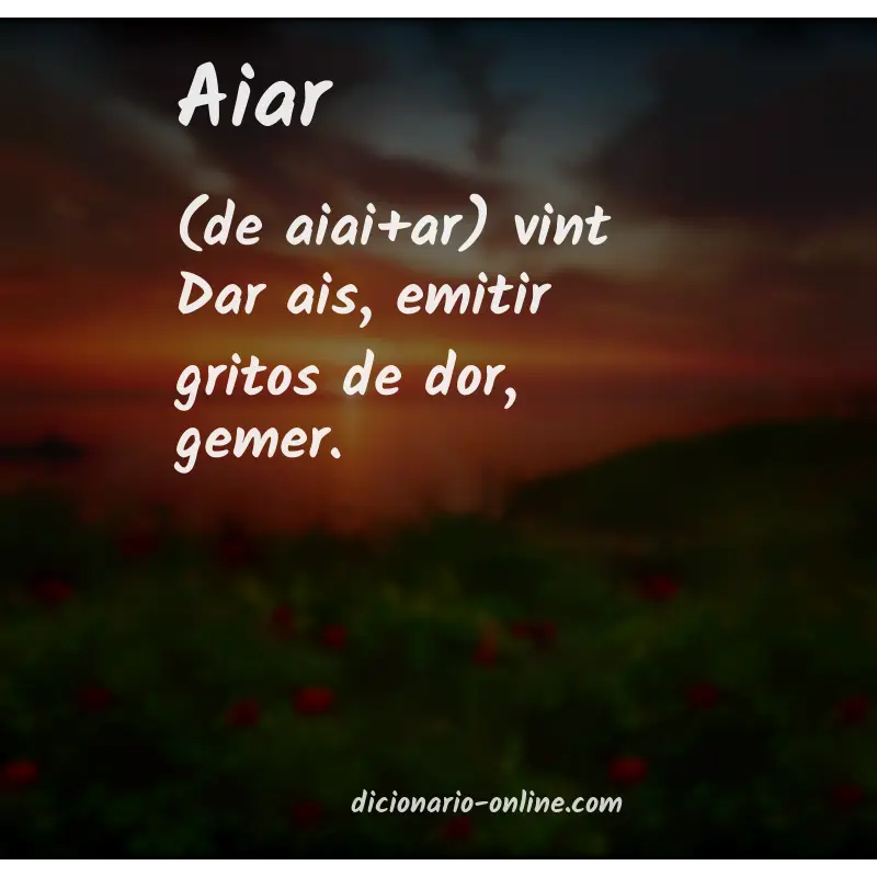 Significado de aiar