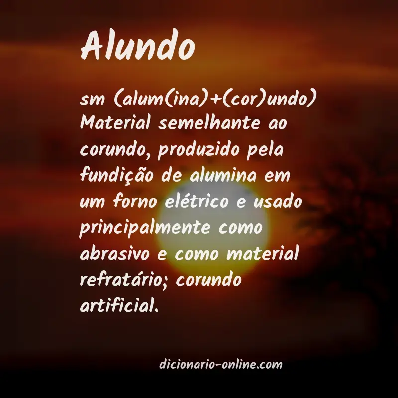 Significado de alundo