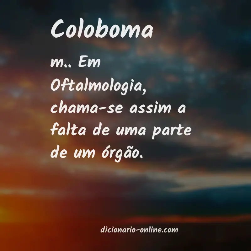 Significado de coloboma