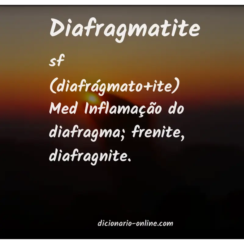 Significado de diafragmatite