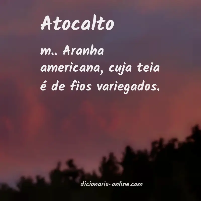 Significado de atocalto