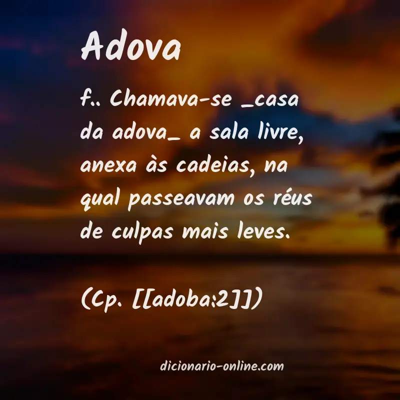 Significado de adova