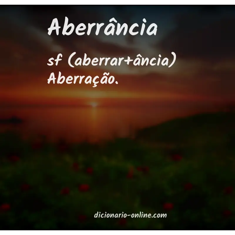 Significado de aberrância